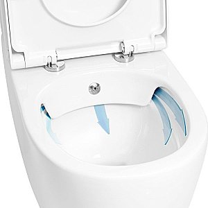 Унитаз напольный с функцией биде CREAVIT MARE MA361-00 белый, безободковый, с бачком купить в интернет-магазине Sanbest