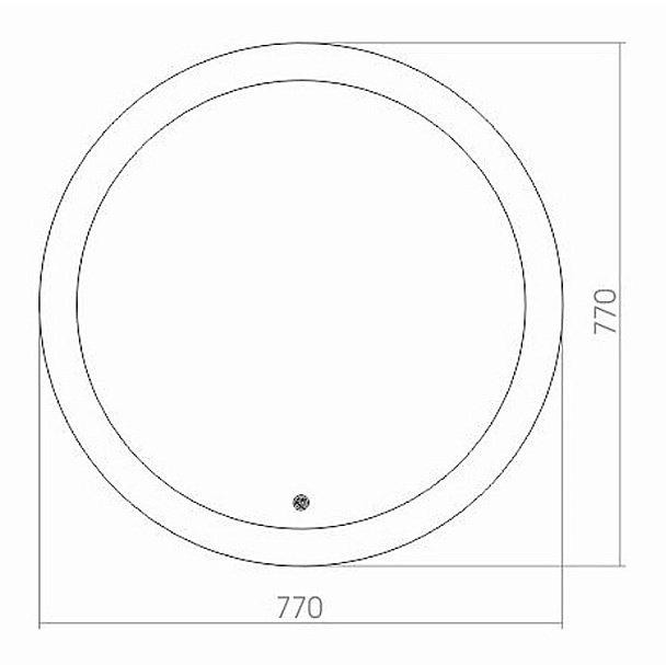 Зеркало MIXLINE Перла 530908 77 в ванную от интернет-магазине сантехники Sanbest