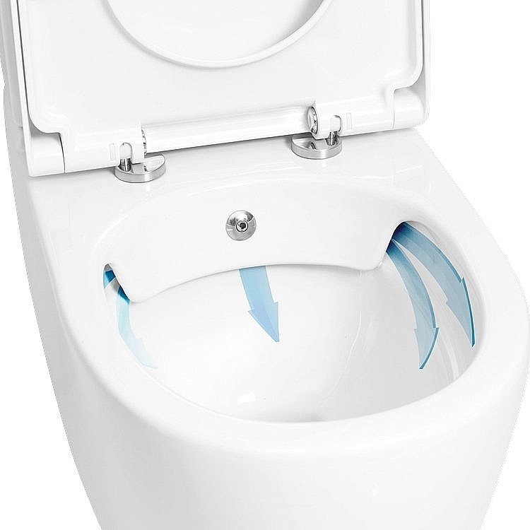 Унитаз напольный с функцией биде CREAVIT MARE MA361-00 белый, безободковый, с бачком купить в интернет-магазине Sanbest