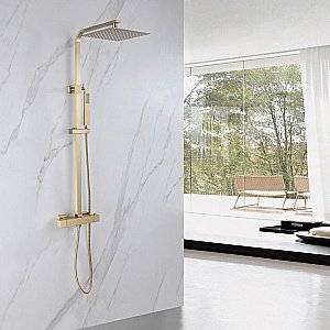 Душевая система ABBER Daheim AF8260GL золото матовое купить в интернет-магазине сантехники Sanbest