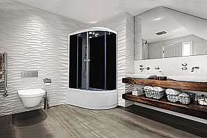 Душевая кабина Parly Classic EC1221L, левая, асимметричный поддон, высота 42 см купить в интернет-магазине Sanbest