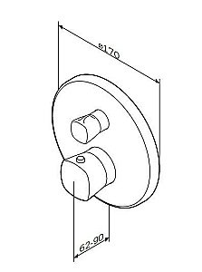 Смеситель для душа AM.PM Spirit 2.1 F71A85500 купить в интернет-магазине сантехники Sanbest