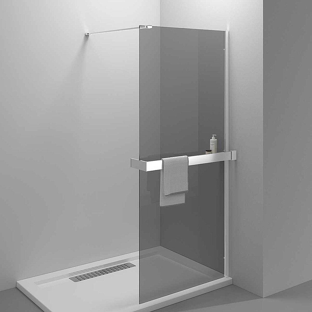 Душевое ограждение Vincea Walk-In HR 80 VSW-4HR800CGG стекло тонированное/профиль брашированное золото купить в интернет-магазине Sanbest