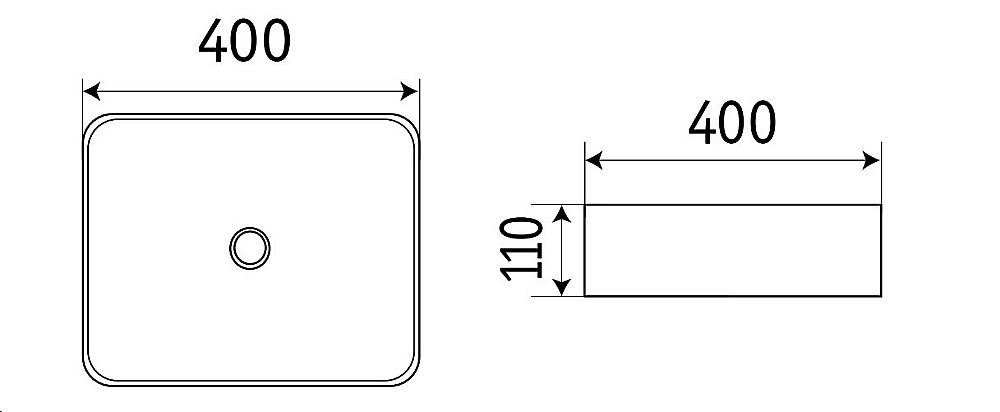 Раковина CeramaLux N 40 1305-1MB черная матовая купить в интернет-магазине Sanbest