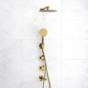 Душевая система WasserKRAFT Ems A7651.304.305.183.208.280.197.348 золото купить в интернет-магазине сантехники Sanbest
