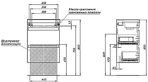 Тумба с раковиной Aquanet Нота New 334202 50 дуб холден для ванной в интернет-магазине Sanbest