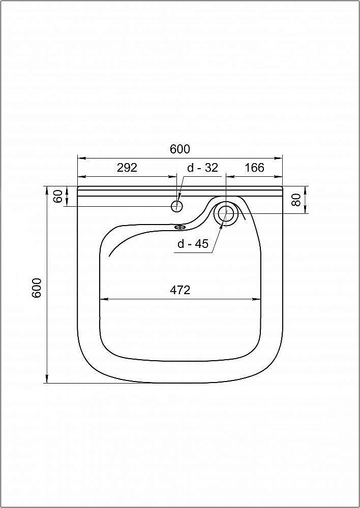 Раковина на стиральную машину Кувшинка Юни 60 белая купить в интернет-магазине Sanbest
