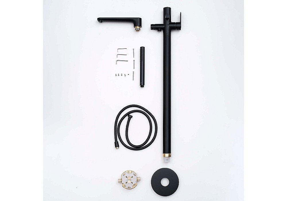 Cмеситель для ванны Aquatek Ника AQ1845MB черный матовый купить в интернет-магазине сантехники Sanbest