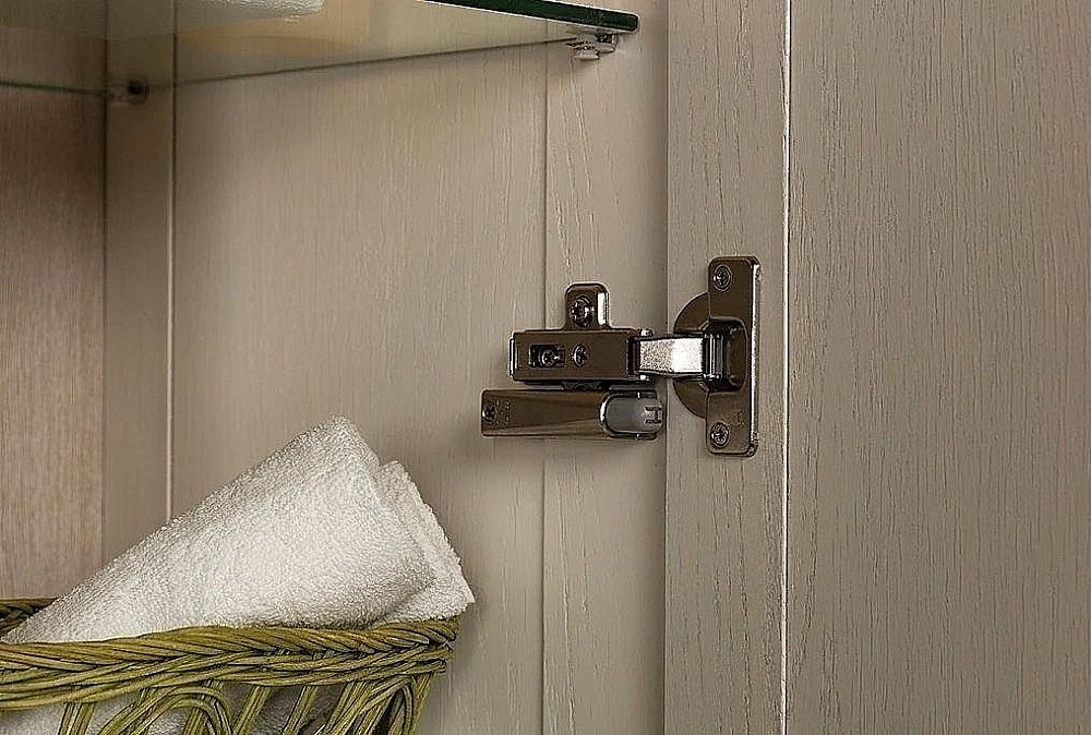 Пенал Aquanet Тесса 35 жасмин/золото для ванной в интернет-магазине сантехники Sanbest