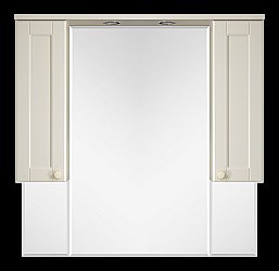 Зеркало со шкафом Misty Латте 101,8 бежевый в ванную от интернет-магазине сантехники Sanbest