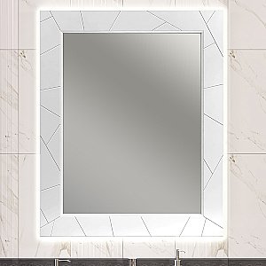 Зеркало Опадирис ЛУИДЖИ 00-00006554 80 белый матовый в ванную от интернет-магазине сантехники Sanbest