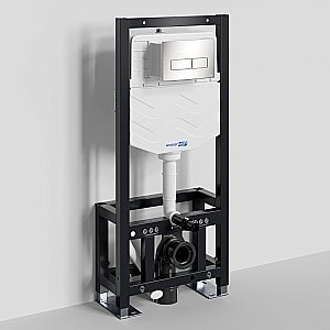 Инсталляция для унитаза WasserKraft Dill 61TLT.010.ME.BN03 с кнопкой никель купить в интернет-магазине сантехники Sanbest