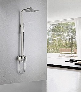 Душевая система ABBER Daheim AF8216SPL сатин купить в интернет-магазине сантехники Sanbest