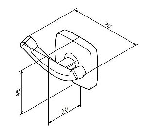 Крючок AM.PM Gem A9035600 купить в интернет-магазине сантехники Sanbest
