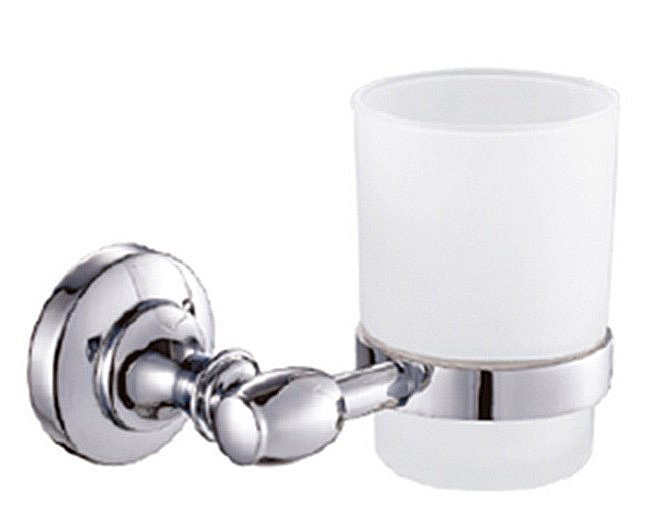 Стакан для зубных щеток CeramaLux Bianco 52002 хром купить в интернет-магазине сантехники Sanbest