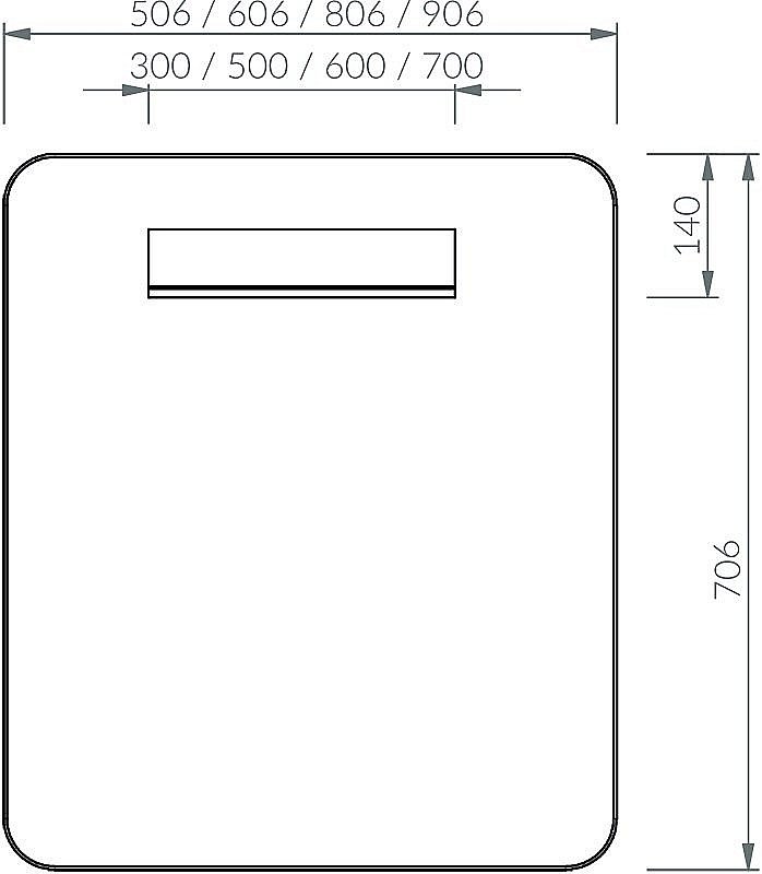 Зеркало с подсветкой Ravak Strip X000001566 60 белое в ванную от интернет-магазине сантехники Sanbest