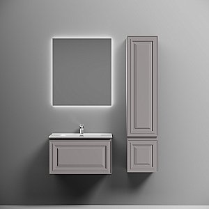 Тумба с раковиной Sancos Very 70 VR70SM серая матовая для ванной в интернет-магазине Sanbest