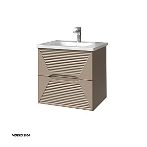 Тумба с раковиной Caprigo Modo-Terza 60 с интегрированной ручкой, цвет на выбор для ванной в интернет-магазине Sanbest