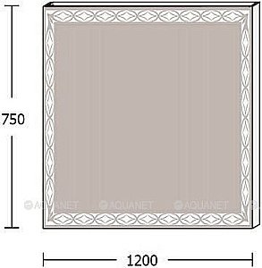 Зеркало LED De Aqua ТРЕНД 205770 120x75 в ванную от интернет-магазине сантехники Sanbest