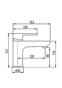 Смеситель для раковины Rav-Slezak VLTAVA VT427.5KCMAT купить в интернет-магазине сантехники Sanbest