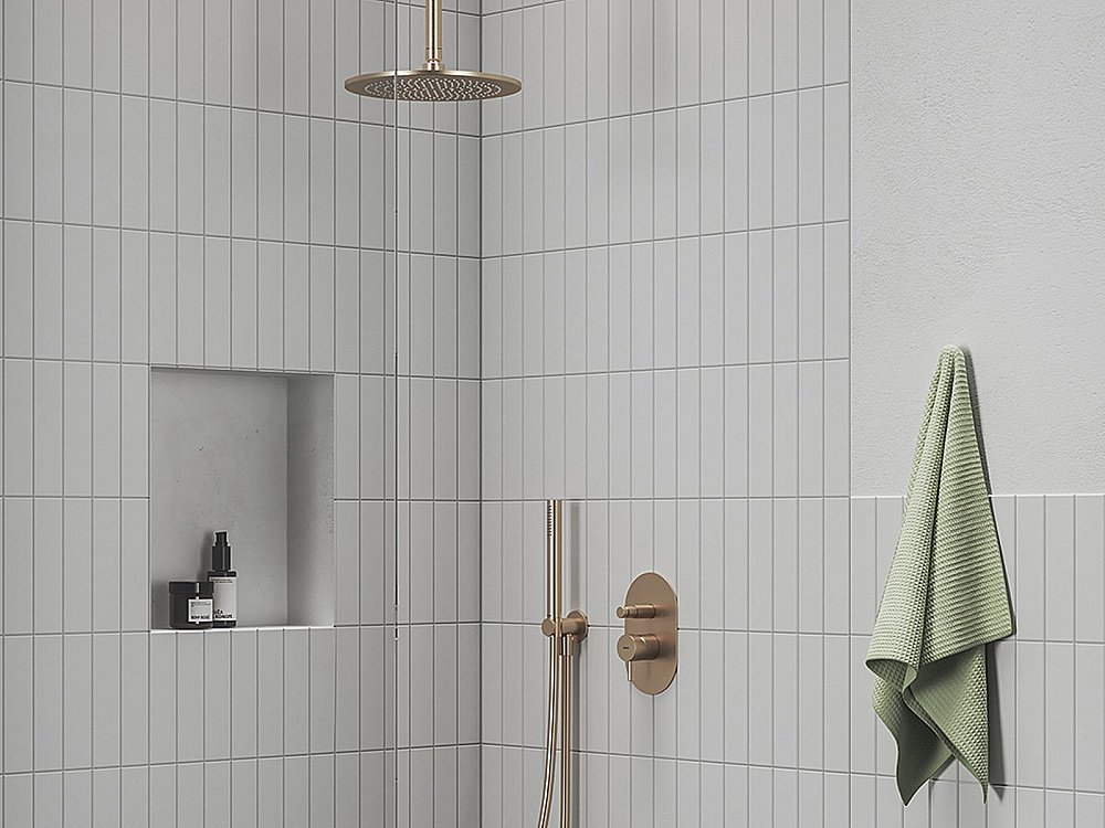 Держатель верхнего душа Ravak Chrome X07P713 розовое золото купить в интернет-магазине сантехники Sanbest