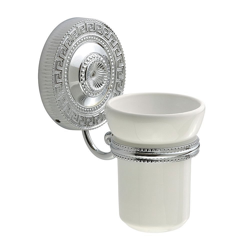 Стакан Migliore Monte Carlo 31516 белая керамика/хром купить в интернет-магазине сантехники Sanbest