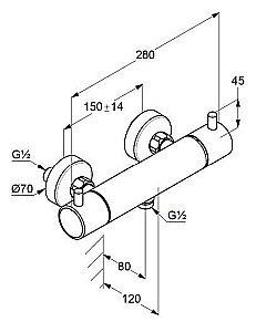 Смеситель для душа Kludi BOZZ 3520353385 белый матовый купить в интернет-магазине сантехники Sanbest