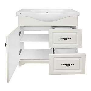 Тумба с раковиной Loranto Loranto Janet CS00089897 80 раковина Basic 80 ольха для ванной в интернет-магазине Sanbest