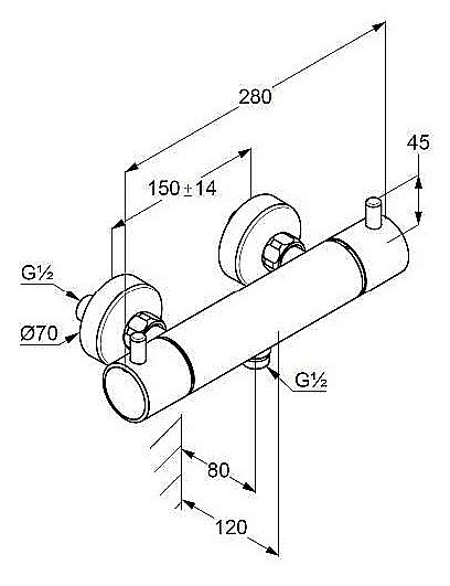 Смеситель для душа Kludi BOZZ 3520353385 белый матовый купить в интернет-магазине сантехники Sanbest