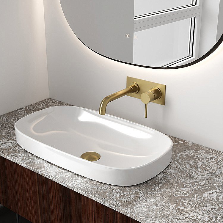 Смеситель для раковины PAINI Cox 78PJ208P золото матовое купить в интернет-магазине сантехники Sanbest