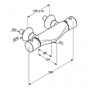 Смеситель для душа Kludi Ambienta 534000538 купить в интернет-магазине сантехники Sanbest