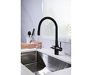 Смеситель для кухни Paulmark Salix Sa213419-BLM черный  купить в интернет-магазине сантехники Sanbest