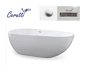 Ванна акриловая  Ceruttispa MIMI160 160х75 белая купить в интернет-магазине Sanbest
