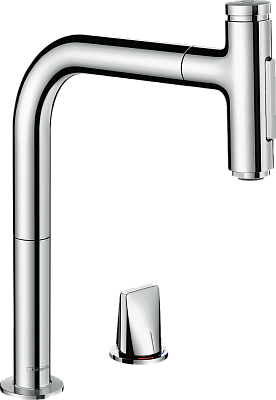 Смеситель hansgrohe для кухни с выдвижной лейкой