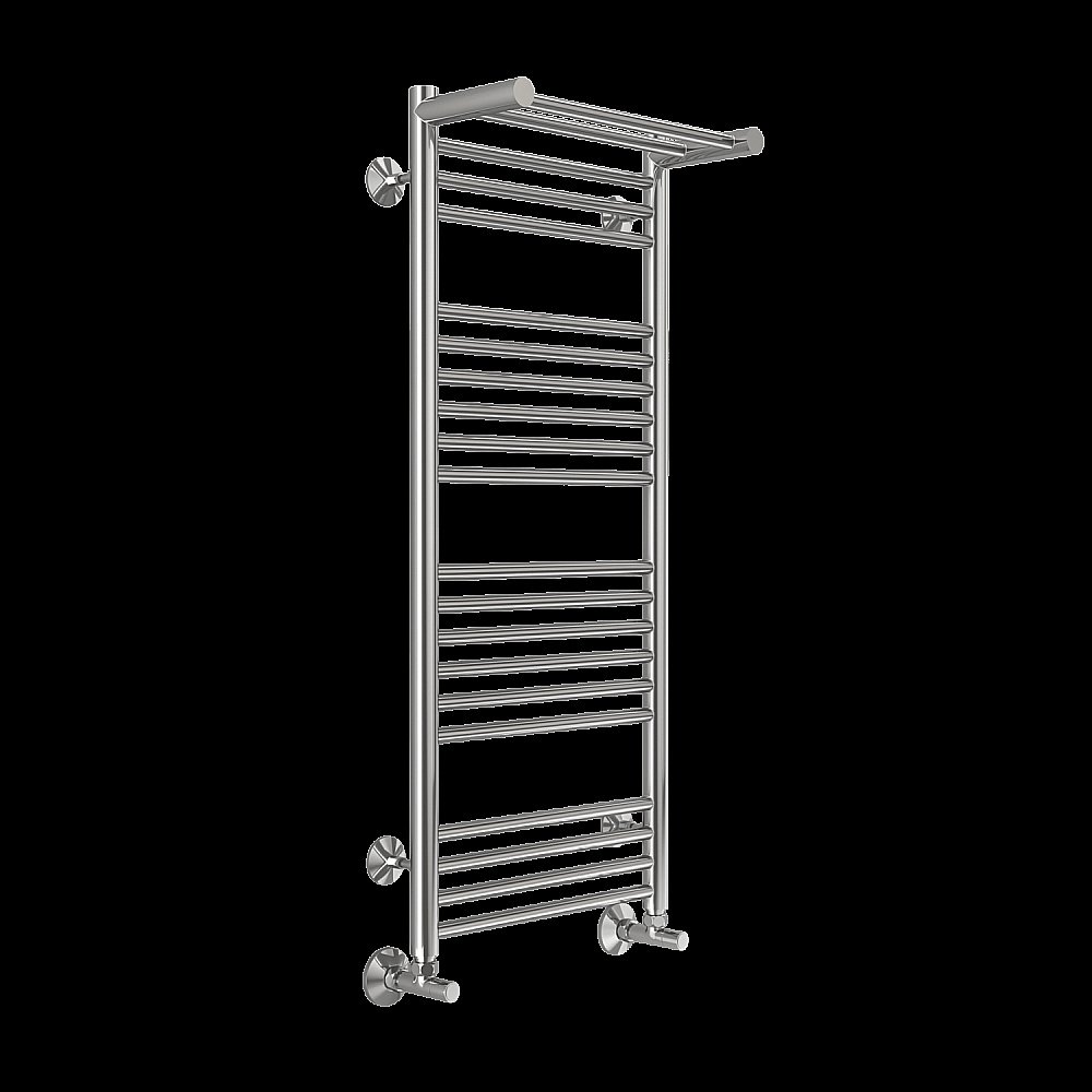 Полотенцесушитель водяной с полочкой Terminus Аврора П20 400х1000 купить в интернет-магазине сантехники Sanbest