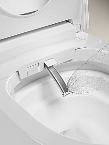 Унитаз-биде подвесной с инсталляцией Allen Brau Smart 4.I1001.20 белый, с крышкой микролифт, слив торнадо купить в интернет-магазине Sanbest