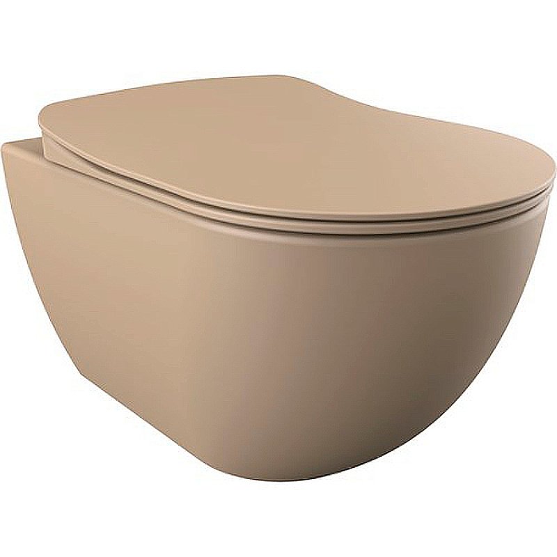 Унитаз подвесной Creavit Free FE320-11CP00E-0000 капучино купить в интернет-магазине Sanbest