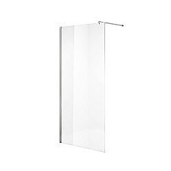 Душевая перегородка Niagara Nova NG-663-90, серое стекло, профиль алюминий, 90x195 см купить в интернет-магазине Sanbest