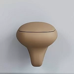 Унитаз подвесной Ambassador Diamond 123T20501R темно-бежевый матовый купить в интернет-магазине Sanbest