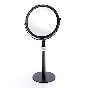 Косметическое зеркало DECOR WALTHER Club SP 13/V 17x50 черный матовый, хром купить в интернет-магазине сантехники Sanbest