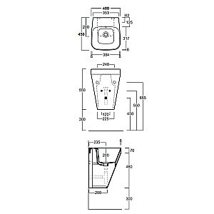 Раковина Simas Baden Baden BB13bi*1 61.5 купить в интернет-магазине Sanbest