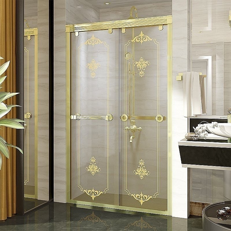 Душевая дверь Fra Grande 120 золото купить в интернет-магазине Sanbest