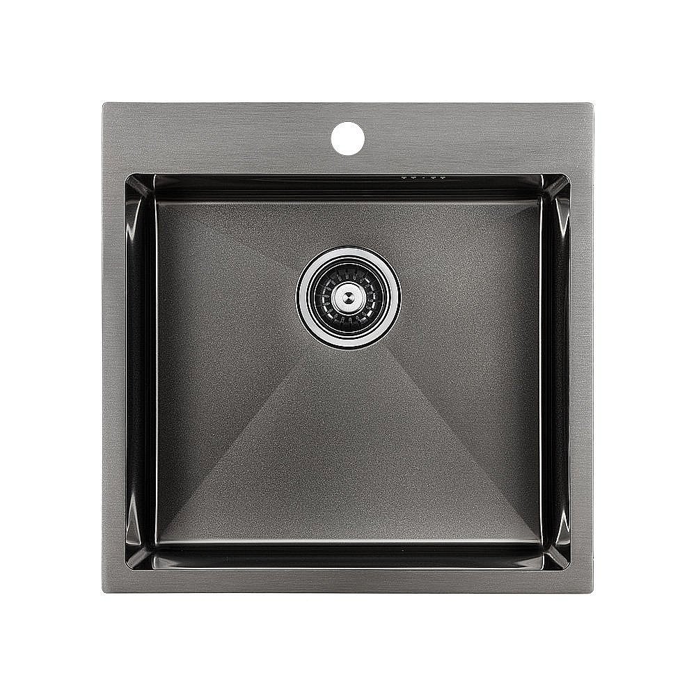 Мойка кухонная Paulmark Kroner PM215151-GM купить в интернет-магазине сантехники Sanbest