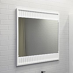 Зеркало Comforty Марсель 75 00-00012269 белое матовое в ванную от интернет-магазине сантехники Sanbest