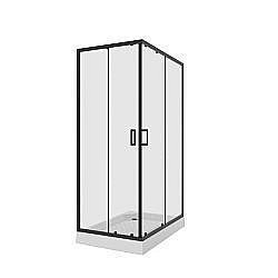 Душевой уголок Niagara Nova NG-6810, прозрачный, черный, 120х80х190см, алюминиевый профиль купить в интернет-магазине Sanbest