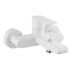 Смеситель для ванны Azario DELANO AZ-158405126 белый матовый купить в интернет-магазине сантехники Sanbest