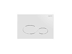 Кнопка для инсталляции Aquatek KDI-0000071 белая глянцевая (клавиши овальные) купить в интернет-магазине сантехники Sanbest