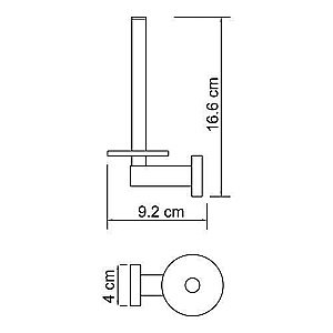 Держатель туалетной бумаги WasserKRAFT Lippe K-6597 купить в интернет-магазине сантехники Sanbest