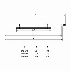 Шторка для ванны Veconi PL-79 80x150 прозрачная купить в интернет-магазине Sanbest