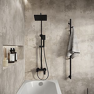 Душевая система Grossman Cosmo 500.K35.02.210 черный матовый купить в интернет-магазине сантехники Sanbest